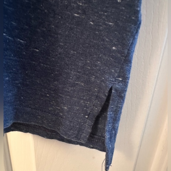 PACT M Heathered Blue 100% Organic Cotton Short Sleeve T Shirt Shift Dress CLEAN - Picture 8 of 11